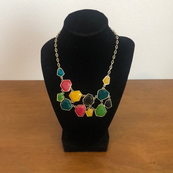 Multi-Color Statement Necklace - Picture 2 of 4
